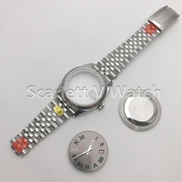 z factory 904l complete watch case bracelet dial hands 2824 movement assembled parts kit for 41mm datejust 126334 0022