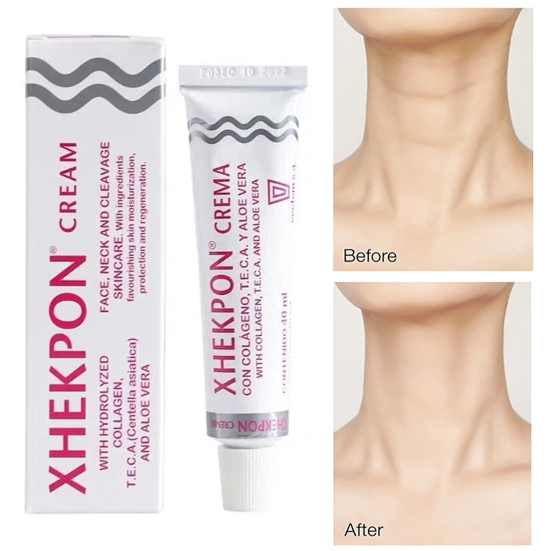 Фото Коллагеновый крем для шеи Xhekpon, 40 мл, осветляющая и укрепляющая маска для шеи, крем для шеи, уход за шеей, укрепляющий крем для шеи №5