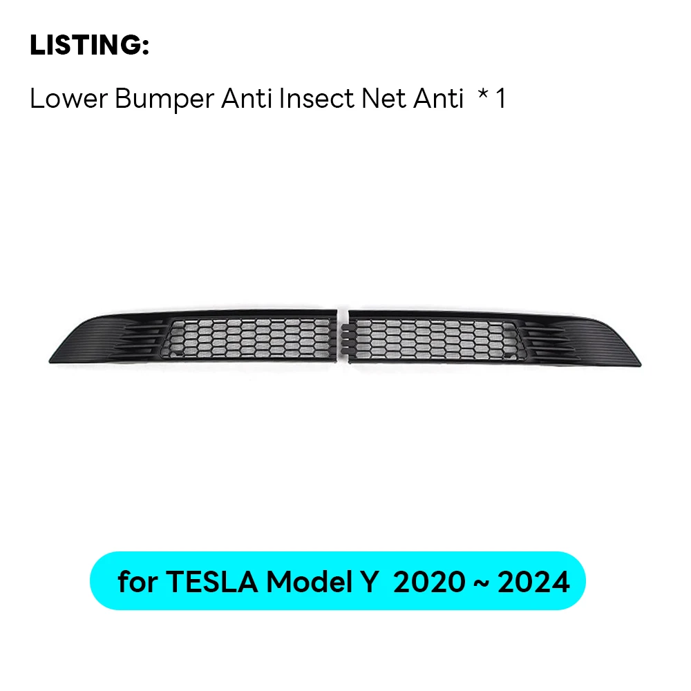 

Передняя решетка, вставки, сетка для Tesla Model Y 2024 2023 2022 2021, крышка вентиляционного отверстия, бампер, сетка, фильтр, аксессуары