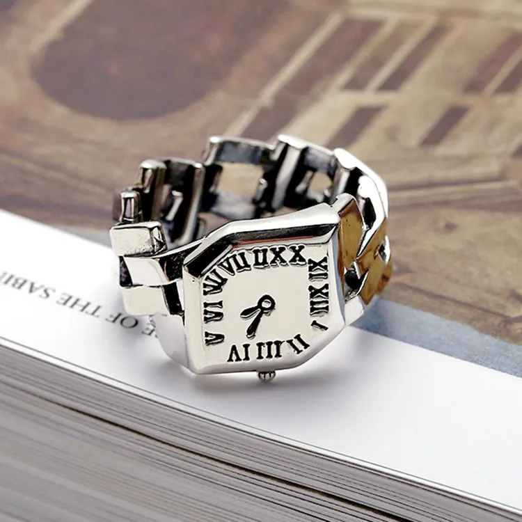 Часы с цепочкой Кубы из стерлингового серебра 925 пробы ​ Кольца для женщин