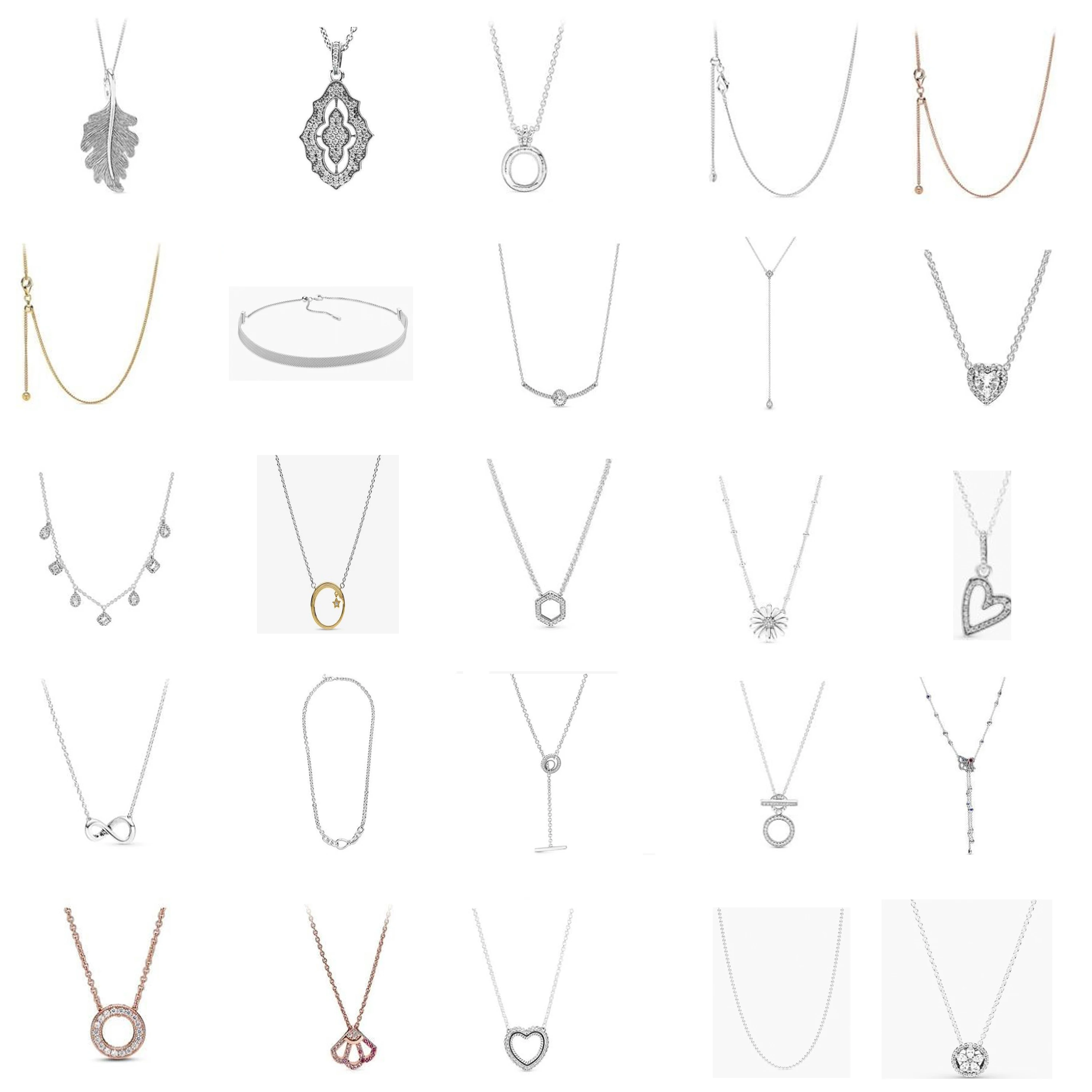 

Corresponding Catalog Select Code To Buy, S925 Sterling Silver Jewelry. 1:1 PAN Necklace 76-100