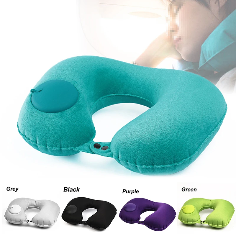 

Портативная надувная дорожная подушка U-образной формы, Автомобильная подушка для путешествий, офиса, кресло для сна, подушка для шеи