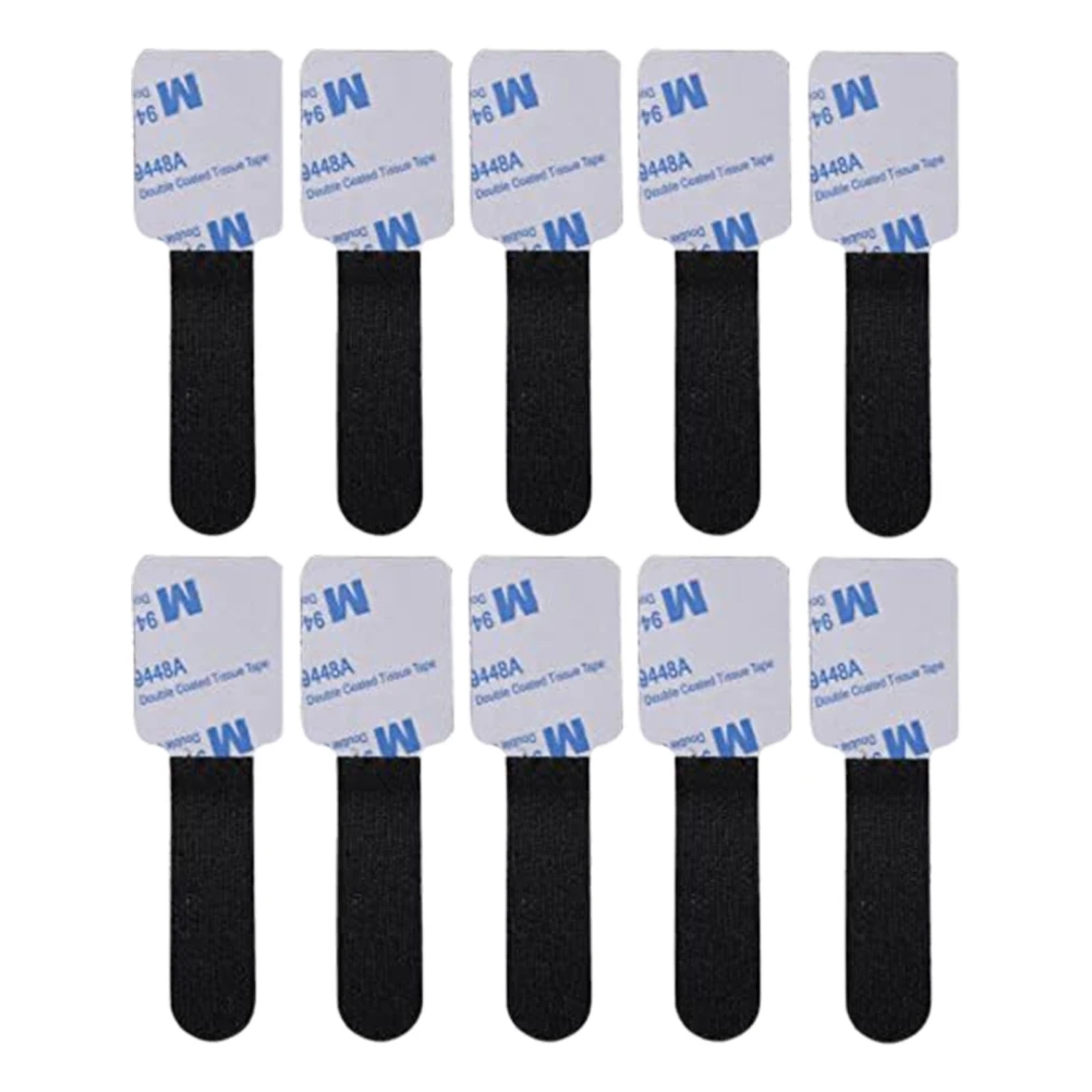 

10Pcs Nylon Hook And Loop Strap Cable Ties Self-adhesive Reusable Cord Organizer Ties PC TV Cable Organizer