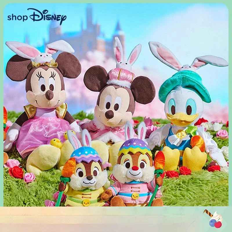 

New Disney Official Mickey Mouse Minnie Plush Doll Donald Duck Kiki Titi Plush Toy Pillow Christmas Birthday Gift For Girl Kids