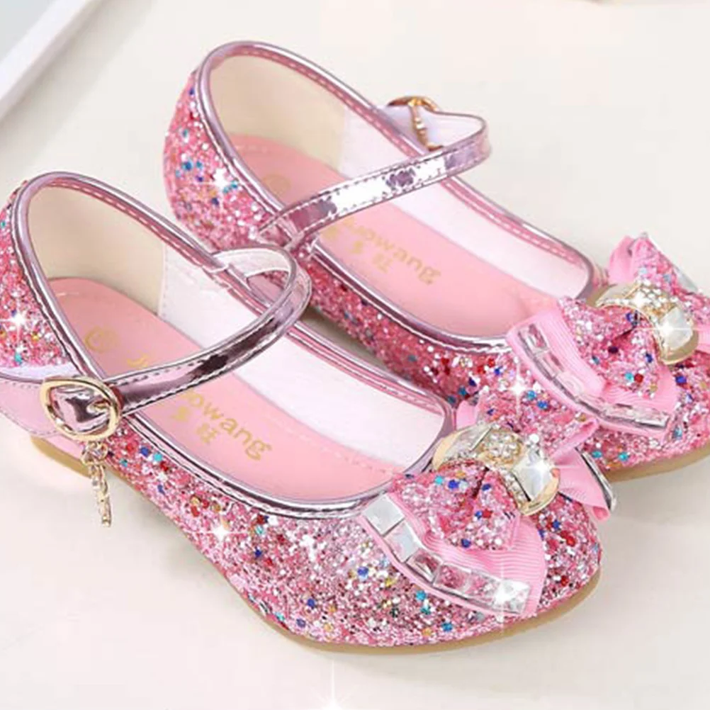 

Fall Heels Mary Pumps Performance Dance Shoes Toddler Princess Girls Sandals Wedding Rhinestones