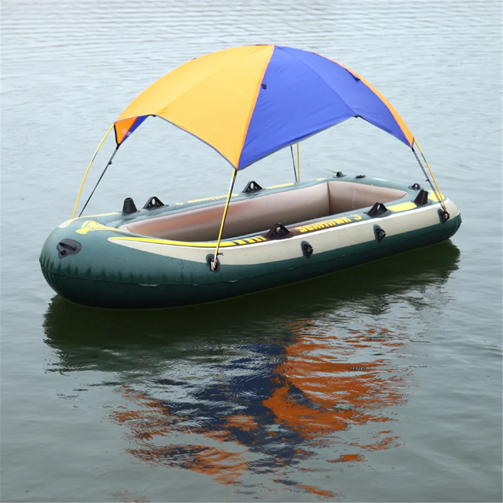 

Boat Canopy Sun Shade Rain-proof Kayak Cover Sunscreen PVC Outdoor Sunshade Protector Awning Fishing Kayaking Drifting