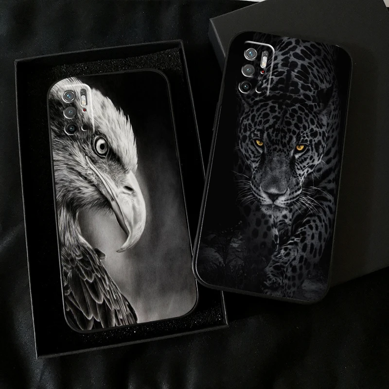 

Lion Eagle Dog Tiger Cat Wolf For Xiaomi Poco X3 PRO NFC POCO M3 M3 Pro 5G X3 F3 GT Phone Case Back Soft Coque Liquid Silicon