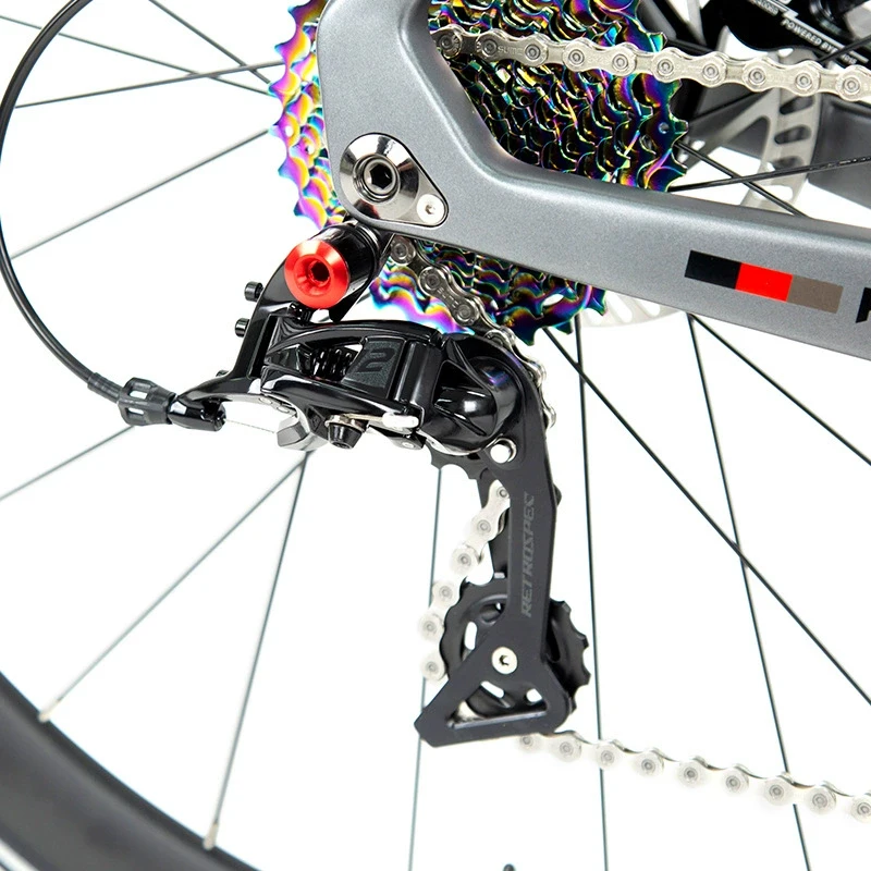 Фото Twitter R5pro Карбоновый шоссейный велосипед 700C Легкий регулируемый 24-скоростной гоночный велосипед для взрослых с изгибом руля Полный дисковый тормоз №4