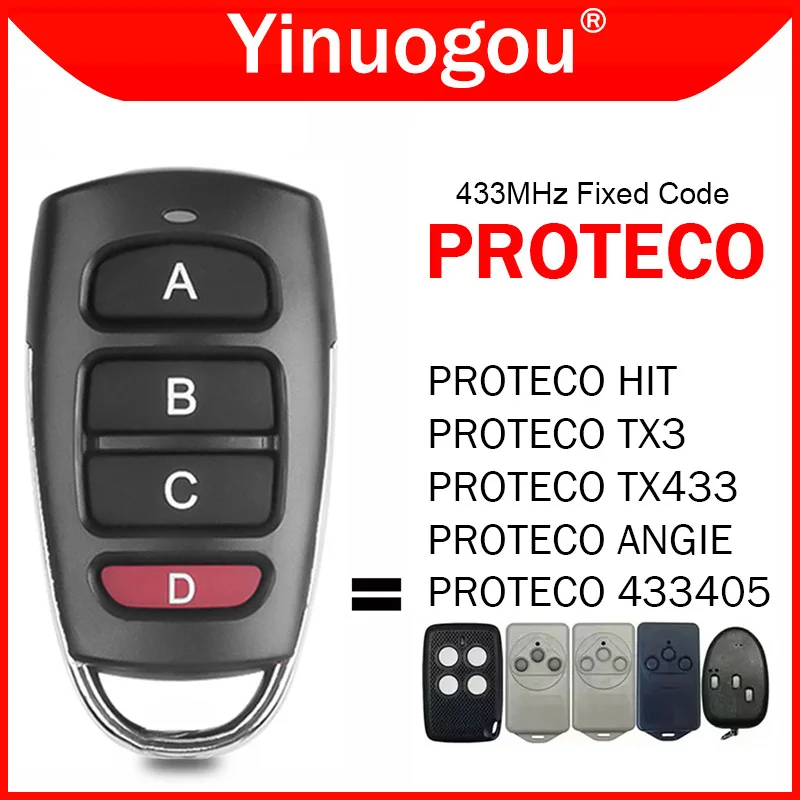 PROTECO TX3 TX433 ANGIE HIT 433405 Дубликатор дистанционного управления гаражной дверью 433 МГц
