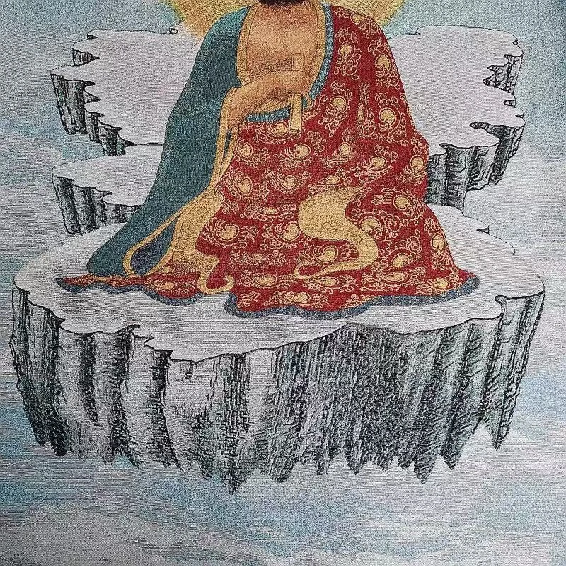 Картина на ткани с вышивкой Тханка Bodhidharma Patriarch для украшения дома и офиса