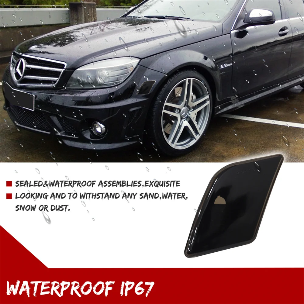 Для Mercedes-Benz Pre-LCI W204 C250 C300 C350 C63 AMG передний бампер боковой габаритный фонарь крышка