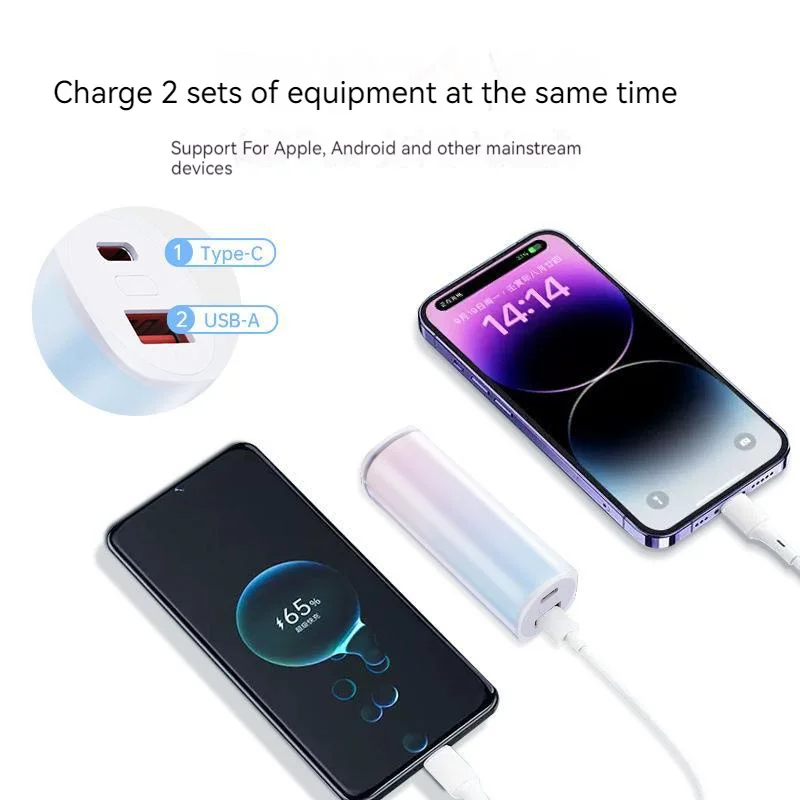 22.5W Fast Charger Mini Small Power Bank 10000mAh Externall Battery Fast Charge For iPhone Samsung Xiaomi Portable Power Backup