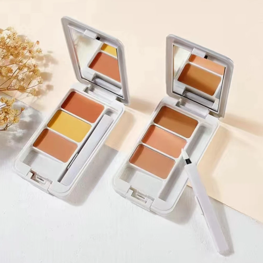 

NOVO Light and Flawless 3-color Concealer To Cover Acne Marks Freckles Dark Circles Bags Under The Eyes Spots Facial Makeup