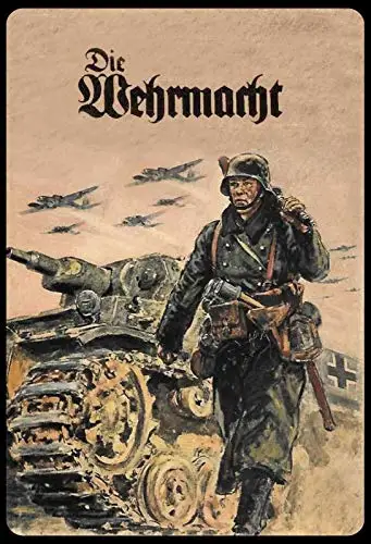 

Металлический жестяной знак вермахт солдат Танк Ретро Декор стен домашний декор металлический знак