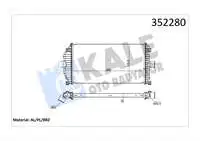 

352280 для турборадиатора LAGUNA I 1,9 F9Q (× 30) 99