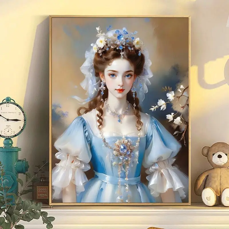 Вышивка крестиком ручной работы вместо индивидуального настенного цветочного