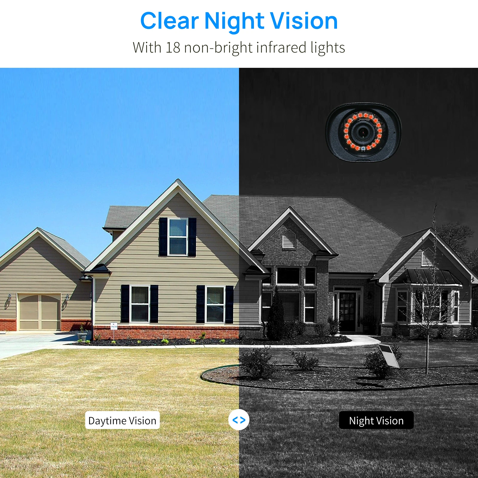 Беспроводная система видеонаблюдения Hiseeu 3 Мп 2-полосная аудиосвязь для IP-камер