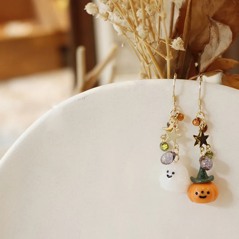 Оригинальные аксессуары в виде тыквы и призрака для фестиваля женские