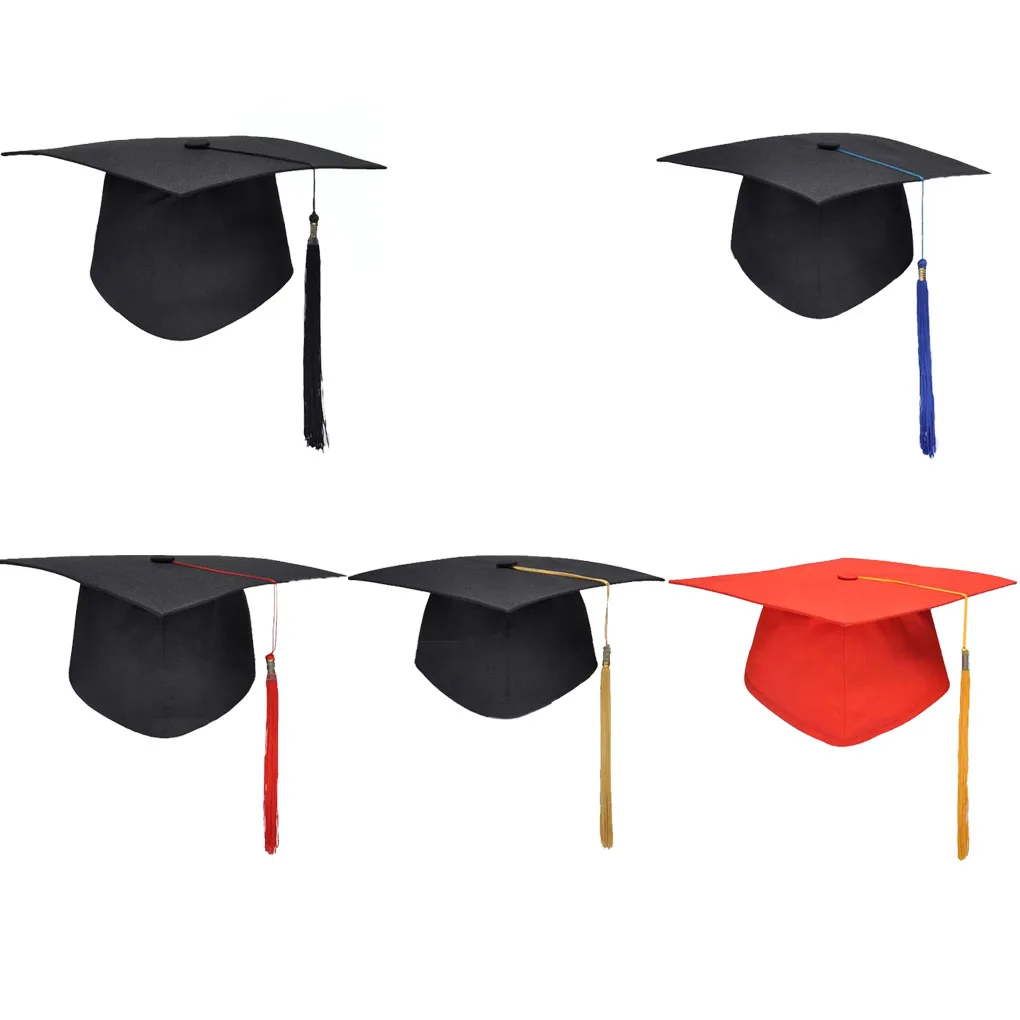 

new School Graduation Party Tassels Cap Mortarboard University Bachelors Master Doctor Academic Hat