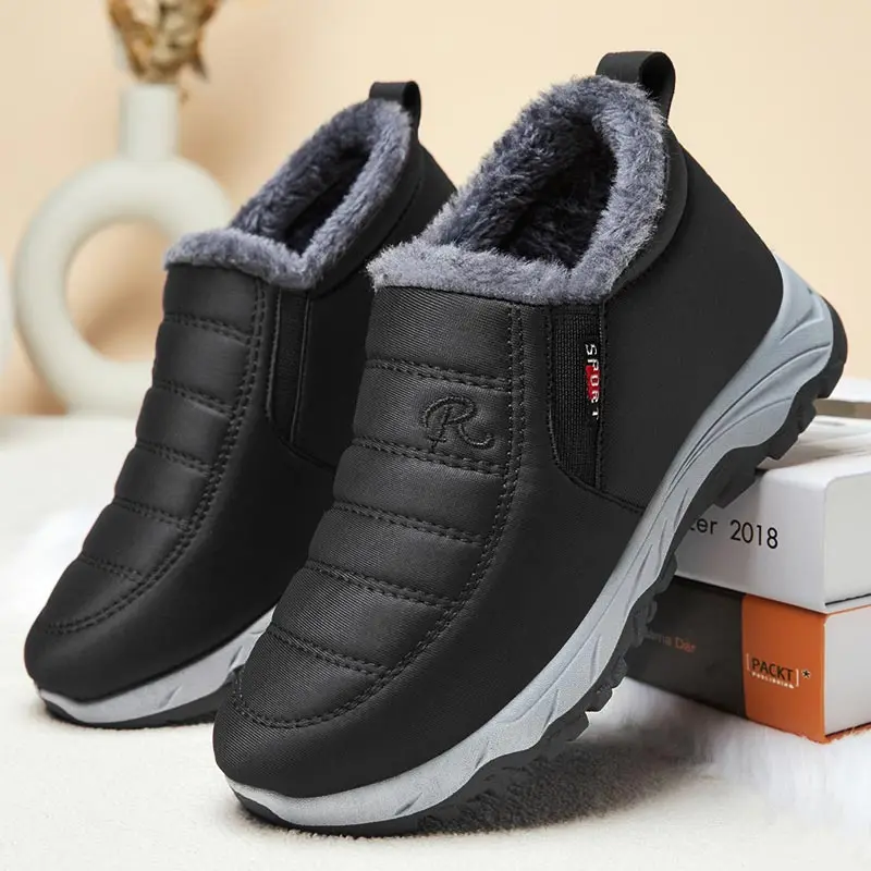 furry anti-slip sneakers ladies women's running shoes black sports shoes for women shose sport for women basket design YDX1