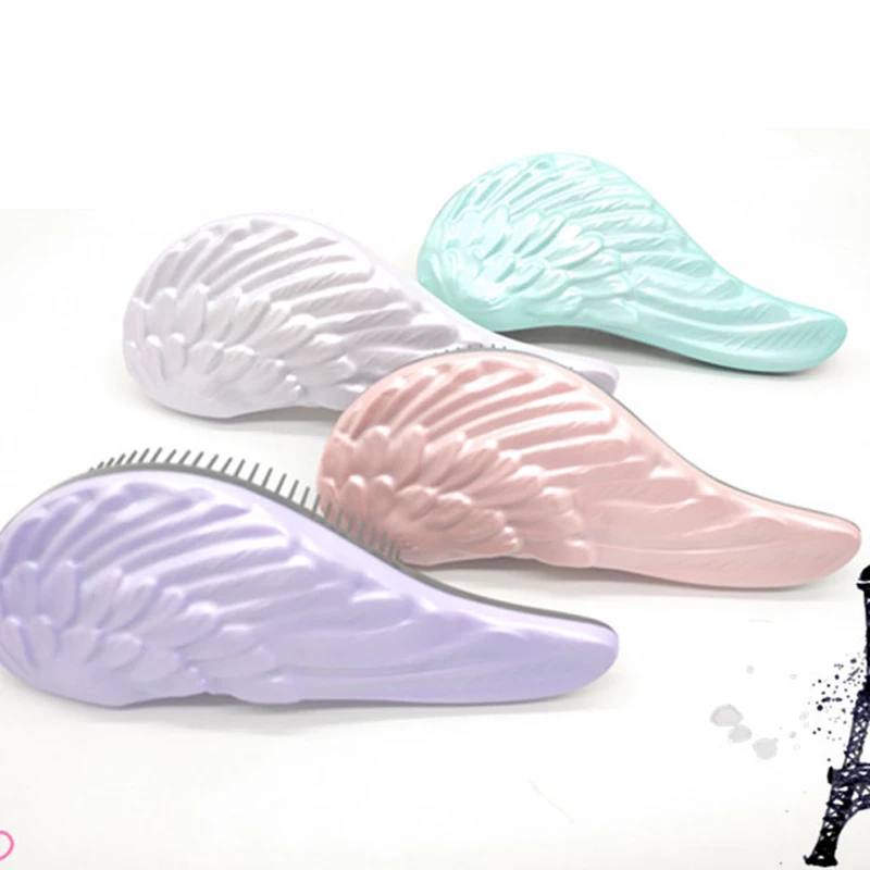 Расческа с ручкой ангельское крыло Антистатическая Массажная щетка для волос