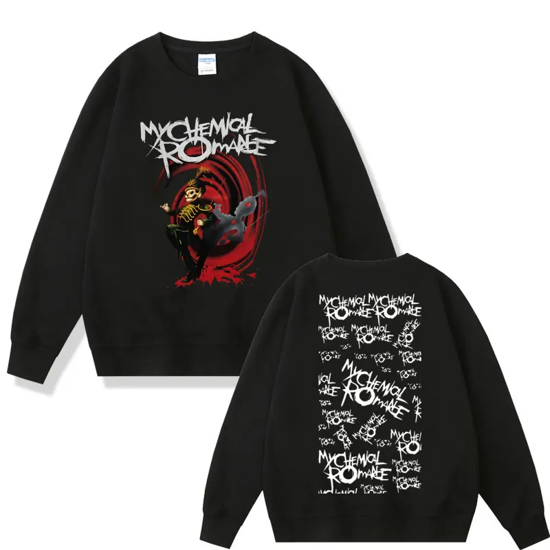 

Hot Fashion Men Women Vintage Gothic Hip Hop Sweatshirt Man Sweatshirts Rock Band My Chemical Romance The Black Parade Pullover