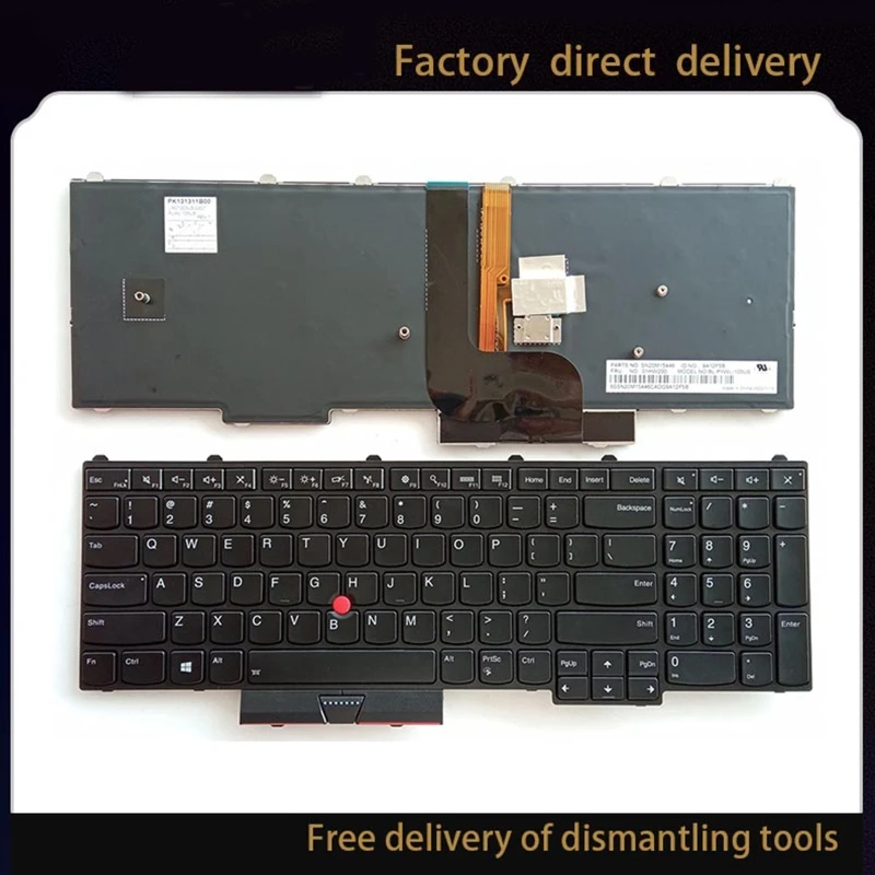 Оригинальная клавиатура с английской раскладкой и подсветкой для ноутбука thinkpad