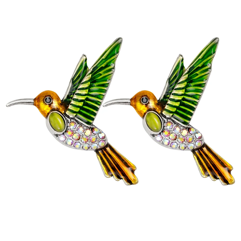 

2Pcs Brooch Pin Japonensis Drops Oil Rhinestones Brooches Pin Breastpin Decorative Clothes Accessory