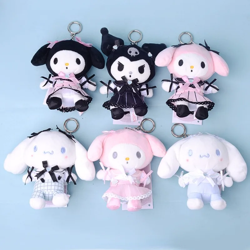 

Kawaii Sanrio Anime My Melody Cinnamoroll Cute Cartoon Character Maid Attire Exquisite Backpack Pendant Gifts for Girls