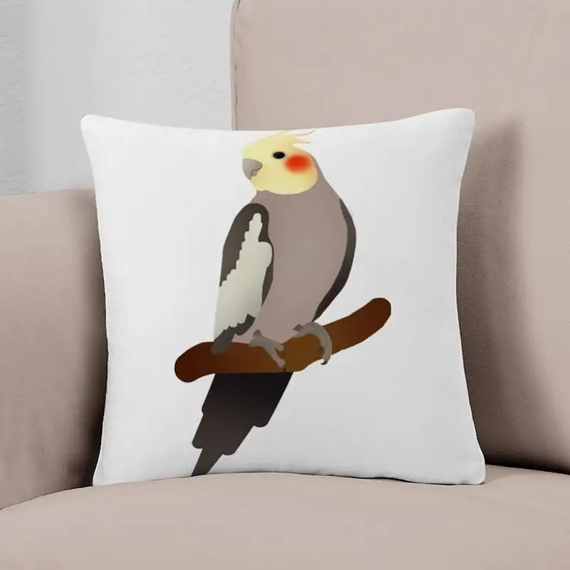 

Cockatiel Everyday Pillow Printed Pillow Case Fashion Car Hotel Bed Decor Pillow Cushion Not Included