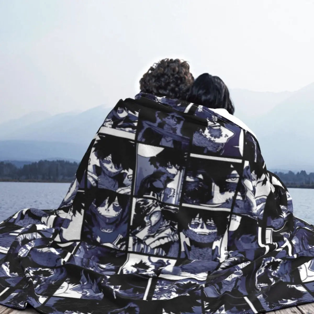 Одеяла с коллажем My Hero моя Академия Dabi флисовые весенние/осенние дышащие супер