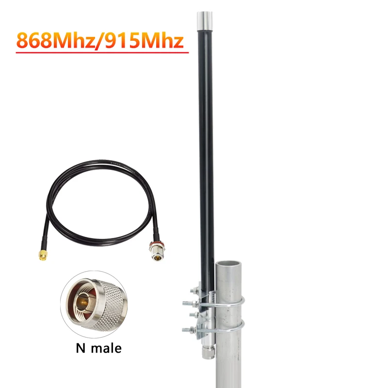 Outdoor Waterproof LoRa 915MHz  868Mhz Helium Hotspot Miner FRP Wifi UHF 900MHz Fiberglass Antenna