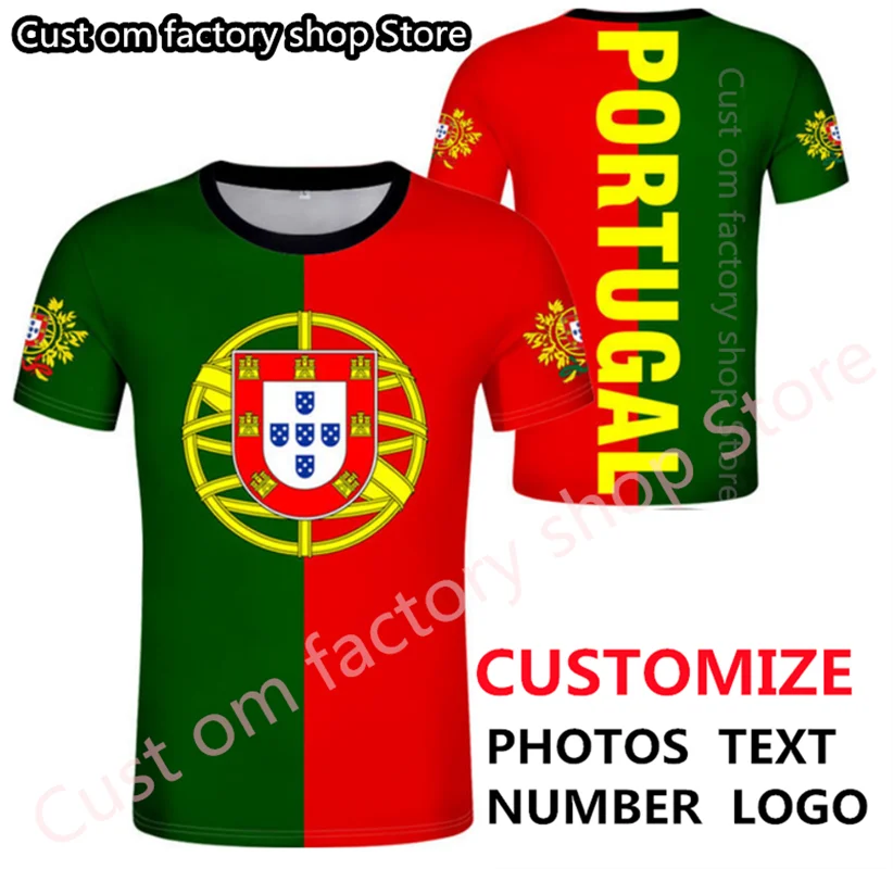 

PORTUGAL t shirt diy free custom name number Men Women Fashion Short Sleeve Harajuku Hip Hop Cute Tshirt