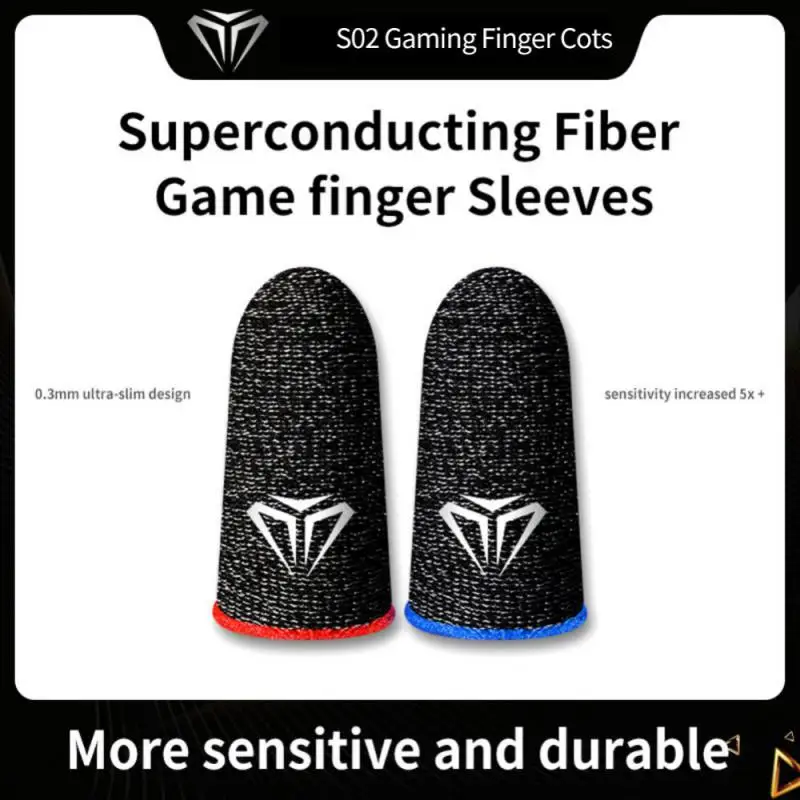 

A Pair Gaming Fingertips Sleeve For PUBG Mobile Games Sweatproof Breathable Non-Scratch Sensitive Touch Screen Games Accessories