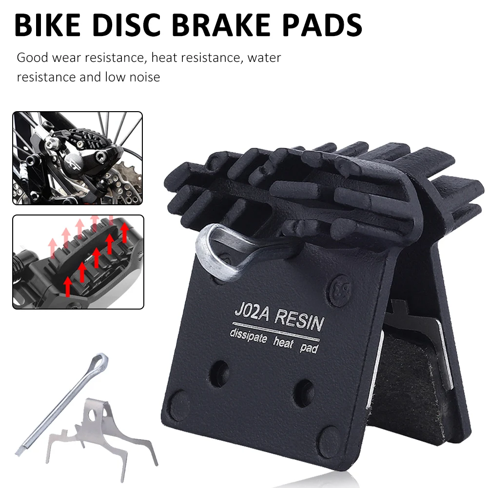 

MTB Bike J02A Resin Cooling Fin Bicycle Hydraulic Disc Brake Pads Oil Brake Calipers SLX Deore XT XTR M8000 Cycling Parts