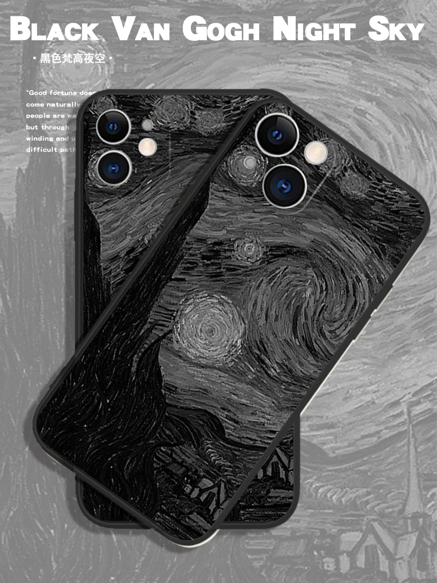 

Креативный чехол для телефона с изображением ночного неба для IPhone 14Pro Max 13Plus 12 11 X XR/XS INS Стильный Силиконовый противоударный чехол