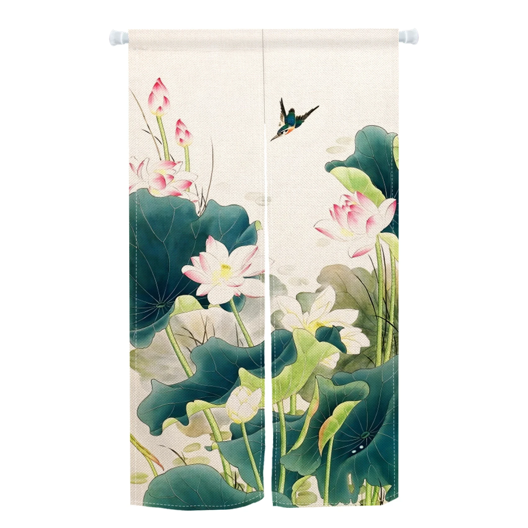 Японская бамбуковая дверная занавеска в виде лотоса дверные занавески стиле Noren