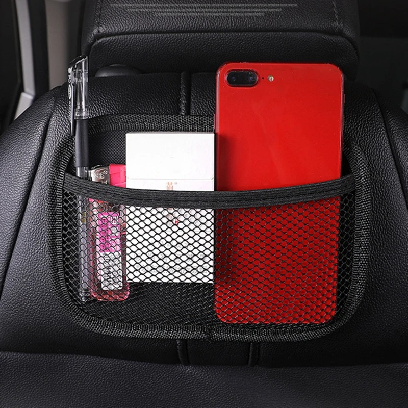 

Mesh Car Storage Net Bag Oxford Automotive Pocket Multi-use Car Seat Back Organizer Hanging Bag Phone Holder Home Storage Bags