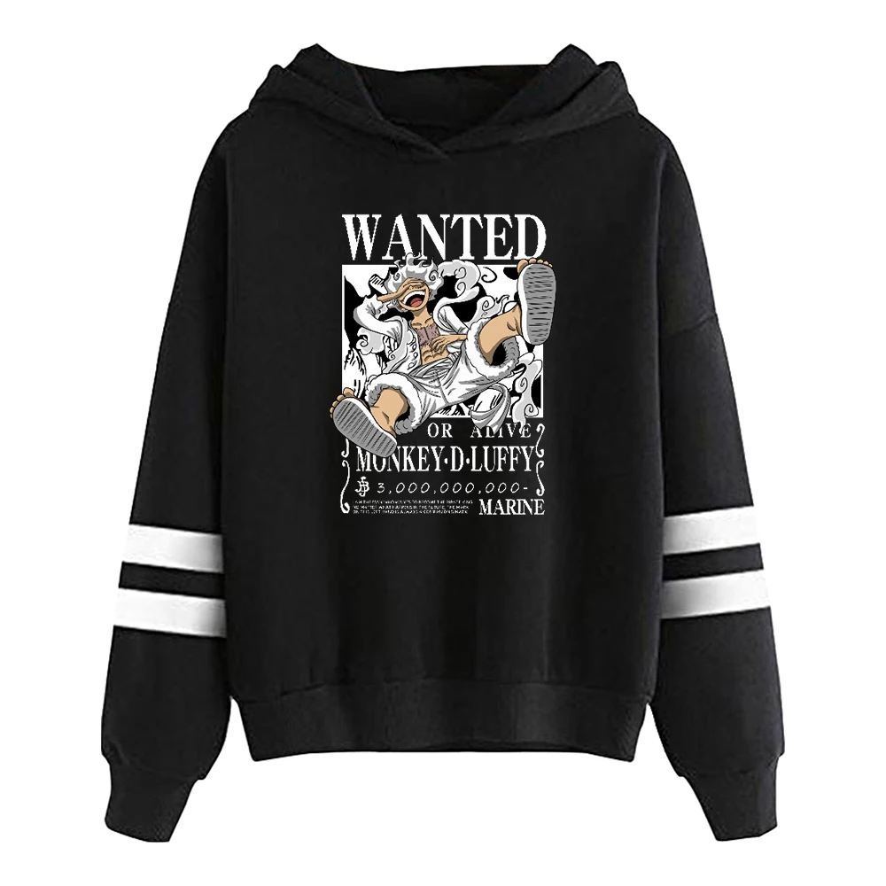 

Harajuku Luffy Battle Gear 5 Sun God Nika Luffy Hoodie Pocketless Parallel Bars Sleeve Sweatshirt Streetwear Women Men's Clothes