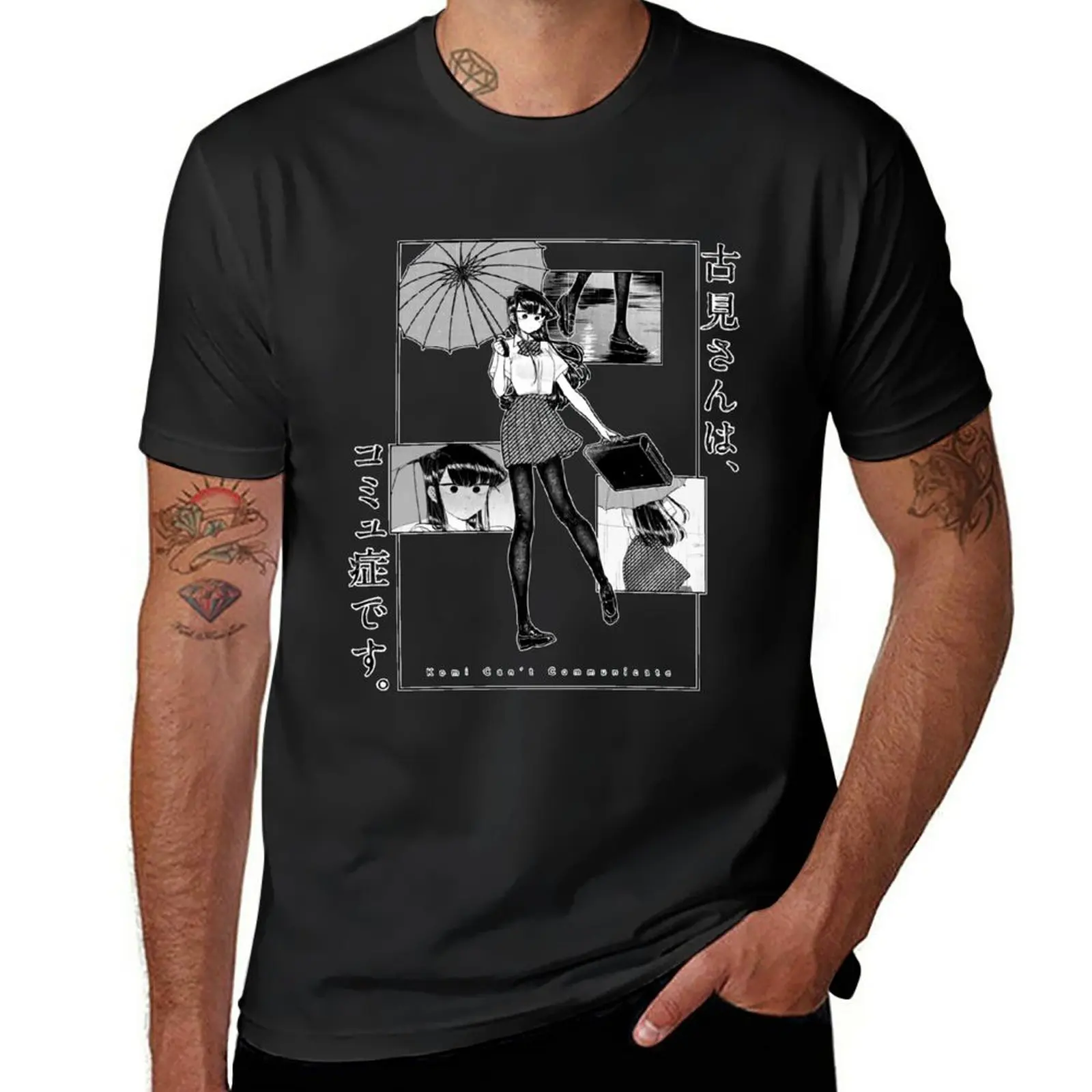 Новинка Мужская Винтажная Футболка Komi-футболка san graphic