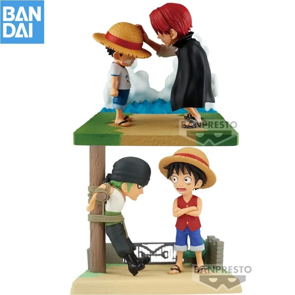 Оригинальная фигурка BANDAI героя мультфильма WCF Luffy Shanks Roronoa Zoro коллекционные