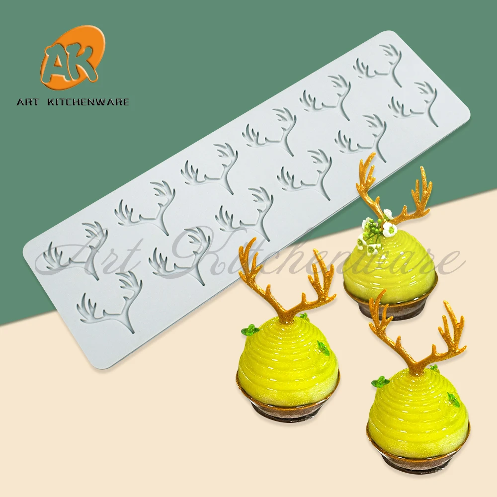 

Силиконовая форма для торта с цветом оленя