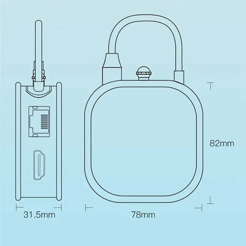 Фото (A65I) USB 3.0 C-хаб-адаптер 10-в-1, Type-C с поддержкой 4K HDMI, RJ45 Lan Ethernet, многопортовый USB-хаб для передачи данных, 100W PD-хаб-сплиттер (A) №3