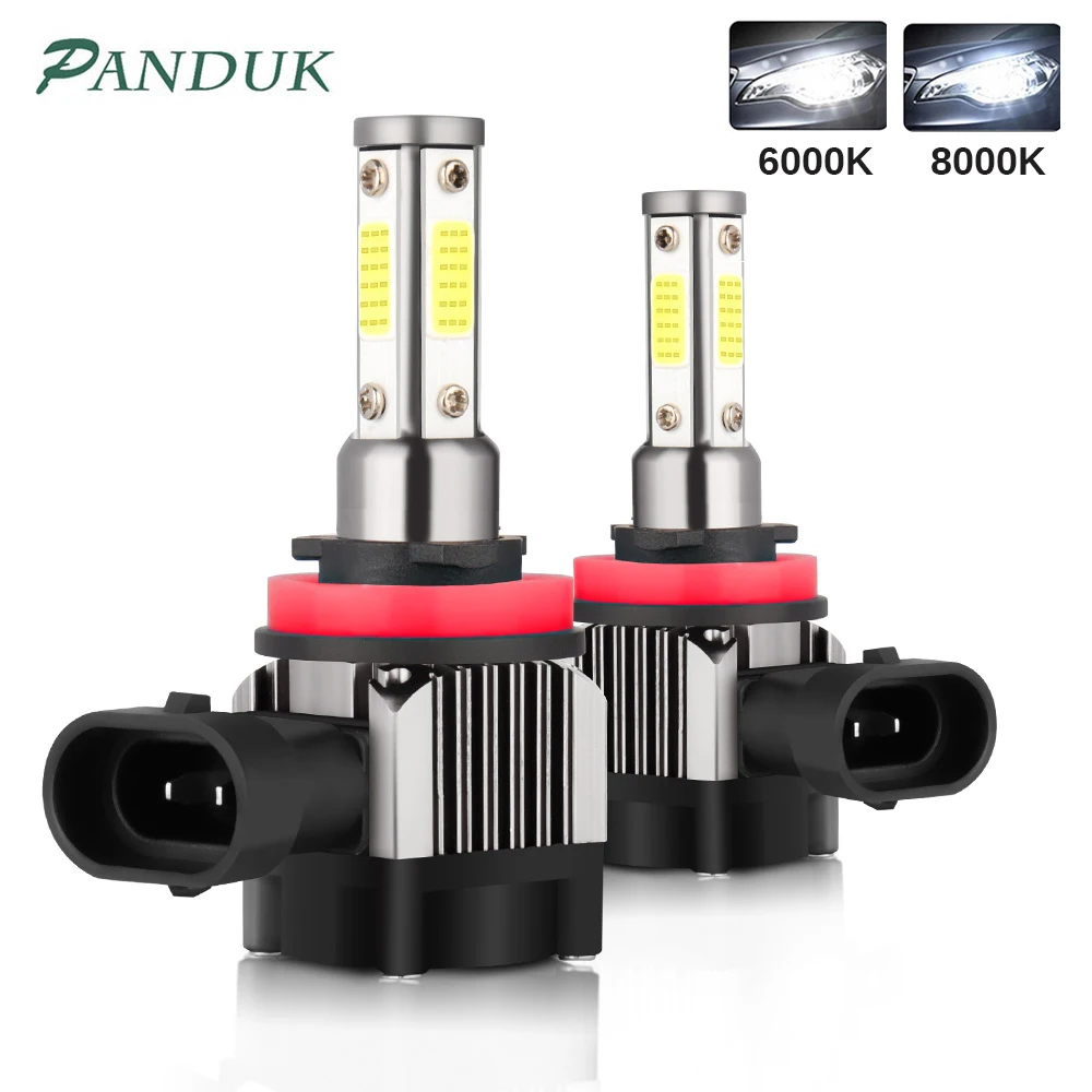Автомобильный светильник PANDUK H7 H4 Led 14000LM H7 светодиодный H8 H11 H16 9005 Hb3 Hb4, светодиодная лампа турбо для Светодиодный ных фар, 2 шт.