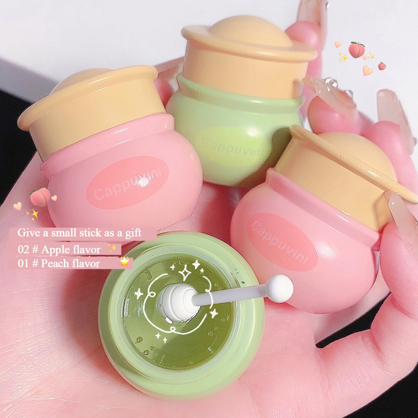 

Peach Milk Honey Lip Oil Relieves Dry Moisturizing Lip Balm Fades Lip Lines Sleep Anti-wrinkle Lip Care Mask Cute Korean Makeup