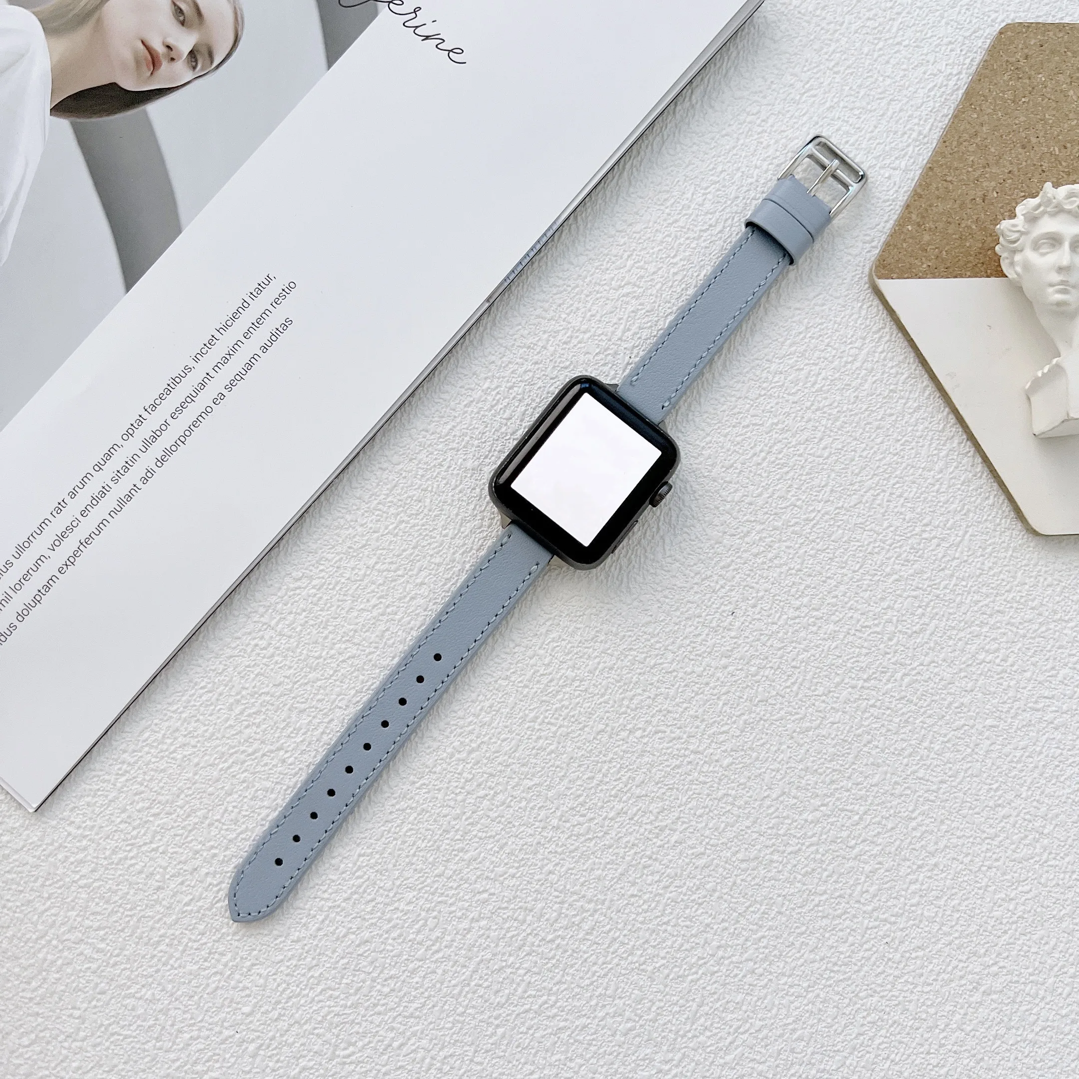 

Кожаный ремешок для iwatch 38/42 мм 41 мм 40 мм 45 мм 44 мм SE8 7 6 5 4 3 2 1