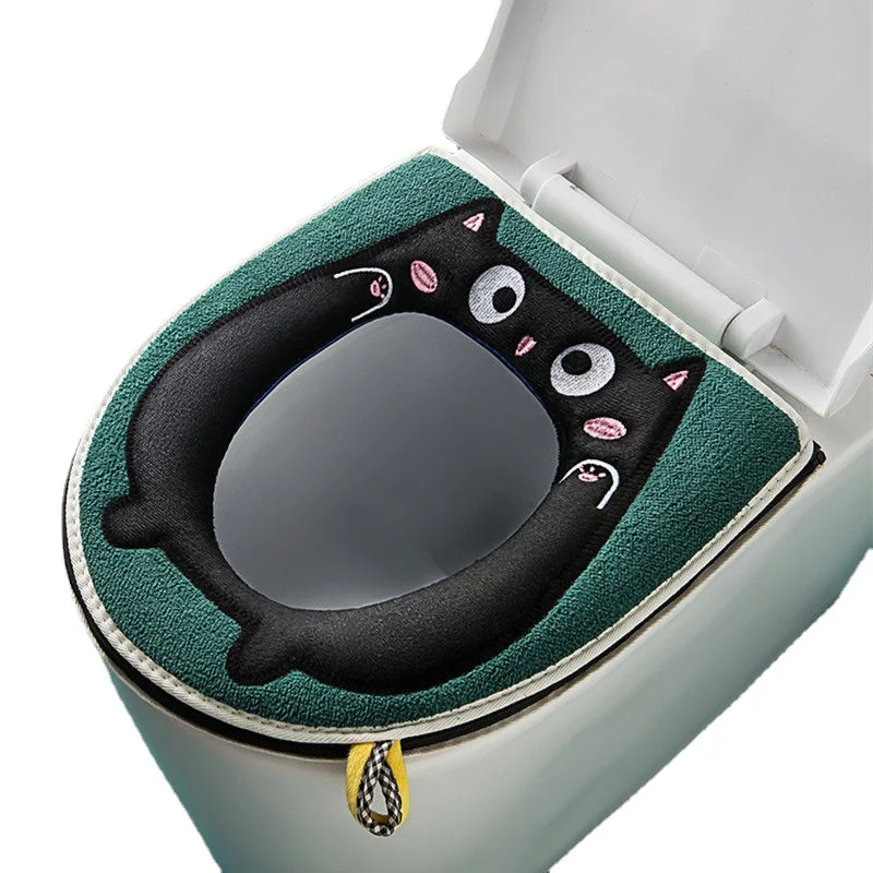 1/2 шт. Плюшевые Чехлы для унитаза на молнии