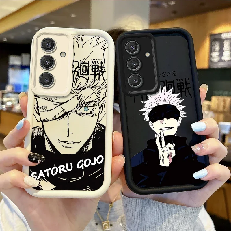 Чехол для телефона Jujutsu Kaisen Satoru Gojo Samsung Galaxy S24 S23 S22 S21Ultra Plus S21 S20 FE пылезащитные чехлы