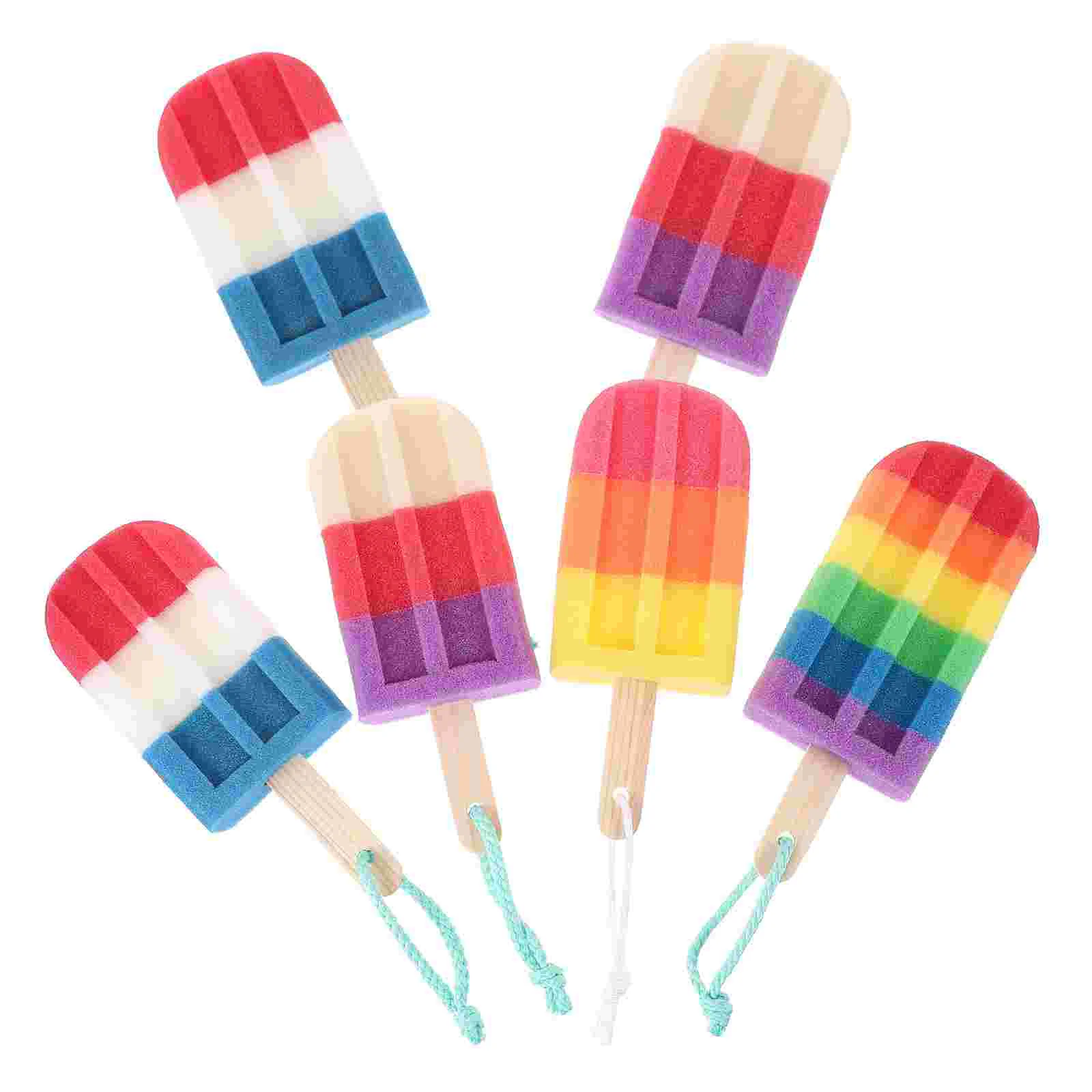 6 шт. детская губка для мытья лица с шариком