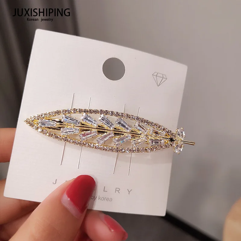 

Super Shiny Crystal Pearl Hair Clips For Women Hair Accessories Rhinestone Hairpins Bows Flower Diamond Hairgirps Barrette